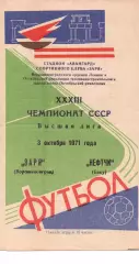 Зоря Ворошиловград - Нефтчі Баку 03.10.1971