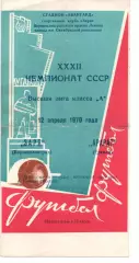 Зоря Ворошиловград - Арарат Єрєван 12.04.1970