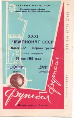 Зоря Луганськ - Нефтчі Баку 26.05.1969