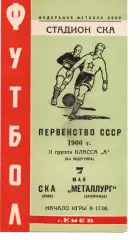СКА Київ - Металург Запоріжжя 07.05.1966