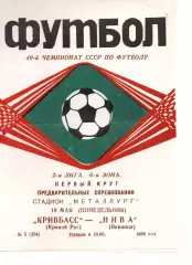 Кривбас Кривий Ріг - Нива Вінниця 19.05.1986