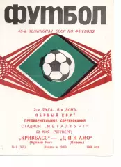 Кривбас Кривий Ріг - Динамо Ірпінь 22.05.1986
