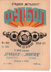 Кривбас Кривий Ріг - Авангард Рівне 11.05.1983