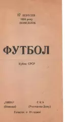 Нива Вінниця - ска ростов-на-дону 17.09.1984