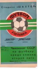 Шахтар Горлівка - Кристал Херсон 14.09.1988