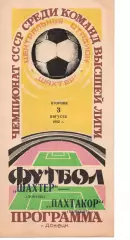 Шахтар Донецьк - Пахтакор Ташкент 03.08.1982