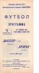 Шахтар Донецьк - Арарат Єрєван 09.09.1981