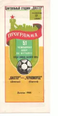Шахтар Донецьк - Чорноморець Одеса 17.04.1988