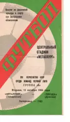 Металург Запоріжжя - Зірка Джизак 15.10.1985