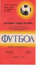 Металург Запоріжжя - Котайк Абовян 09.04.1985