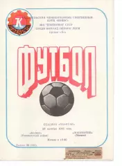 Колос Нікополь - локомотив москва 28.10.1985