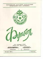 Буковина Чернівці - Колос Нікополь 29.07.1989