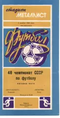 Металіст Харків - Нефтчі Баку 03.11.1985