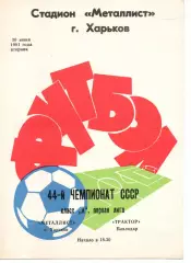 Металіст Харків - трактор павлодар 30.06.1981