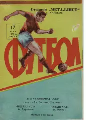 Металіст Харків - Авангард Рівне 17.05.1978