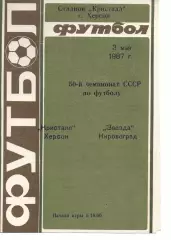 Кристал Херсон - Зірка Кіровоград 03.05.1987