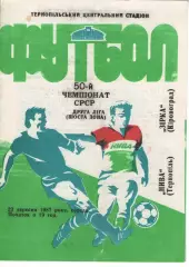 Нива Тернопіль - Зірка Кіровоград 23.09.1987