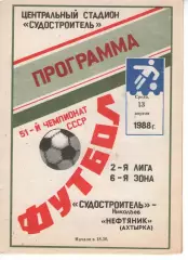 Суднобудівник Миколаїв - Нафтовик Охтирка 13.04.1988