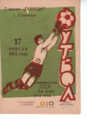 Стахановець Стаханов - Нива Бережани 17.04.1983