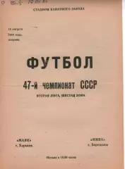 Маяк Харків - Нива Бережани 14.08.1984