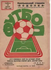 Поділля Хмельницький - Нива Бережани 16.06.1984