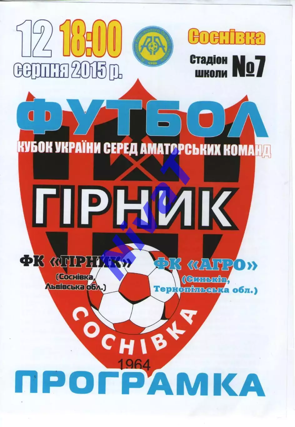 Гірник Соснівка - Агро Синьків 12.08.2015