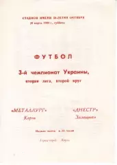 Металург Керч - Дністер Заліщики 26.03.1994