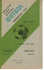 факел воронеж - Ністру Кишинів 1979