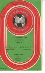кубань краснодар - Металург Запоріжжя 1985