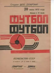 спартак вдадикавказ - двіна вітебськ 1972