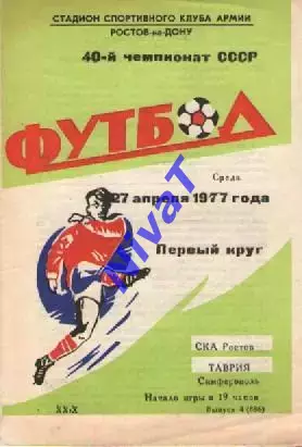 ска ростов - Таврія Сімферополь 1977