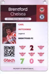 Бейдж - Брентфорд - Челсі / Brentford - Chelsea