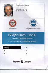 Бейдж - Брентфорд - Брайтон енд Хов / Brentford - Brighton and Hove