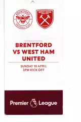 Бейдж - Брентфорд - Вест Хем Юнайтед / Brentford - West Ham United