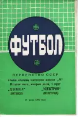 двіна вітебськ - електрон новгород 1972