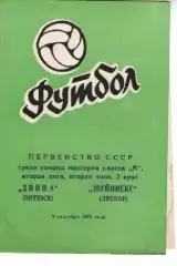двіна вітебськ - Звєйнієкс Лієпая 1971