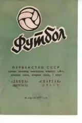 двіна вітебськ - спартак брест 1971