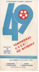 Поділля Хмельницький - Зоря Ворошиловград 28.09.1986