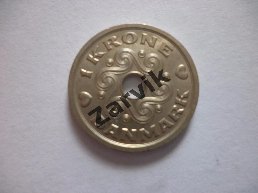 1 Krona Дания 1 крона 1992 1
