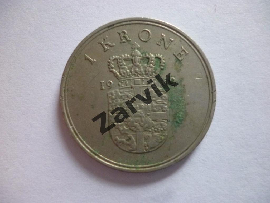 1 Krona Дания 1 крона 1969
