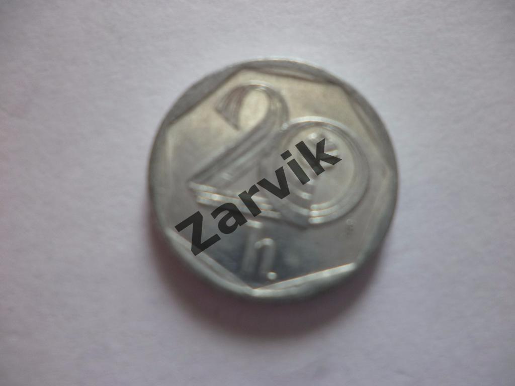 Чехия 20 геллеров 1998