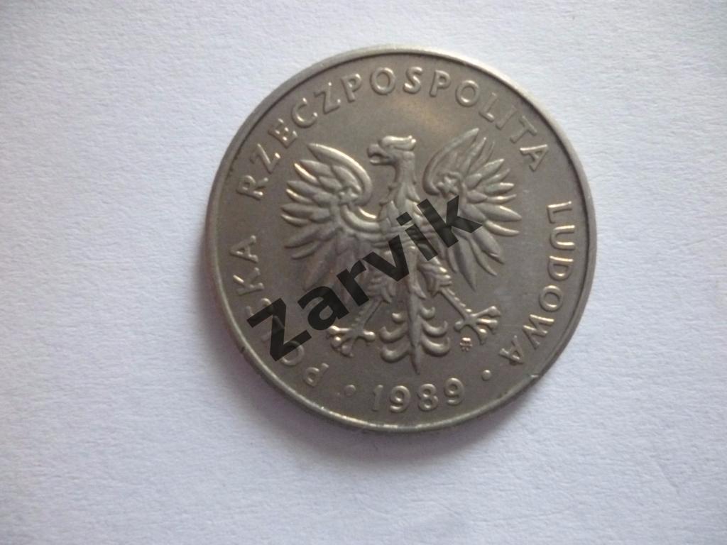 20 Zlotych - Польша 20 злотых 1989 1