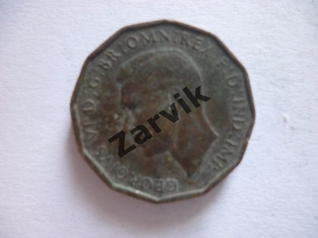 3 Pence - Великобритания 3 пенса 1943 1