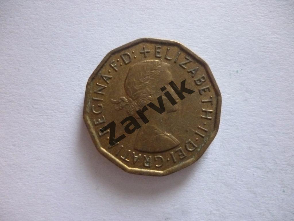 3 Pence - Великобритания 3 пенса 1967 1