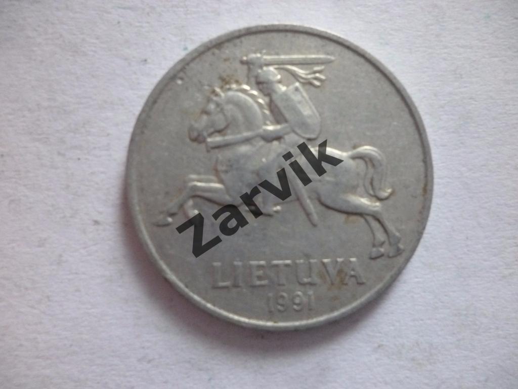 Литва 5 центов 1991 1