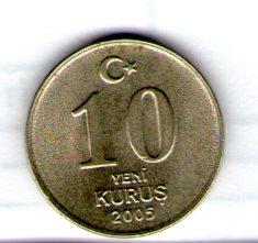 10 Kurus Турция 10 куруш 2005