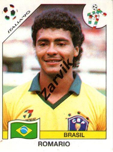 Панини (Panini) ЧМ 1990 Италия - Romario - Brasil (№208)