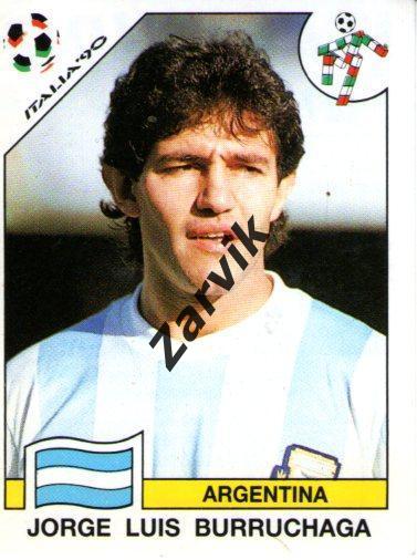 Панини (Panini) ЧМ 1990 Италия - Burruchaga - Argentina (№127)