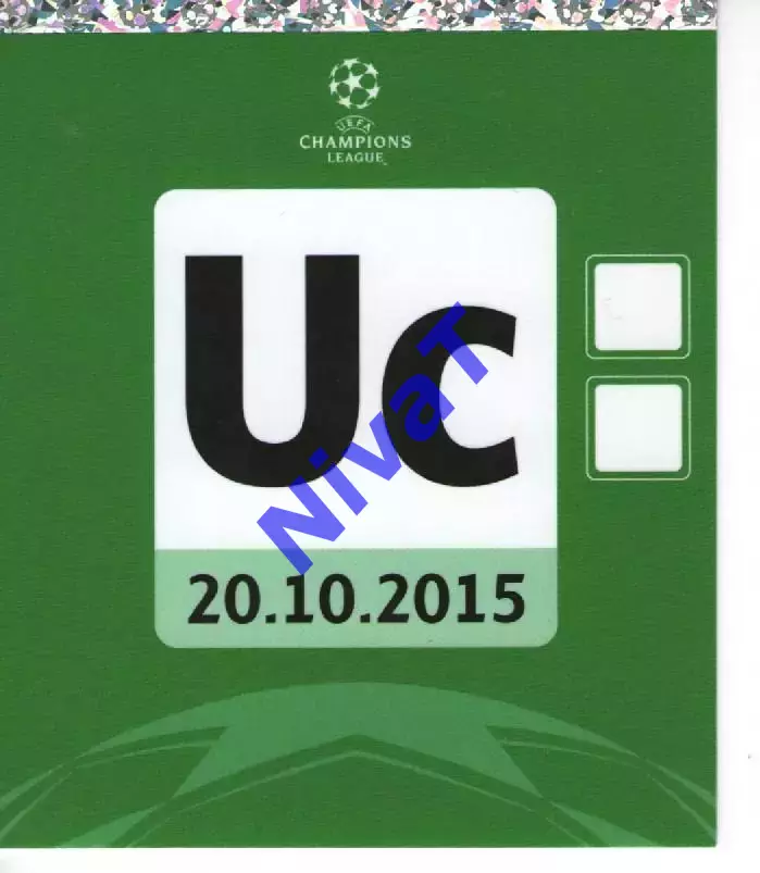 Бейдж - Динамо Київ - Челсі Лондон 20.10.2015