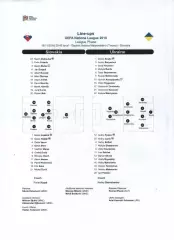 Протокол Словаччина - Україна 16.11.2018